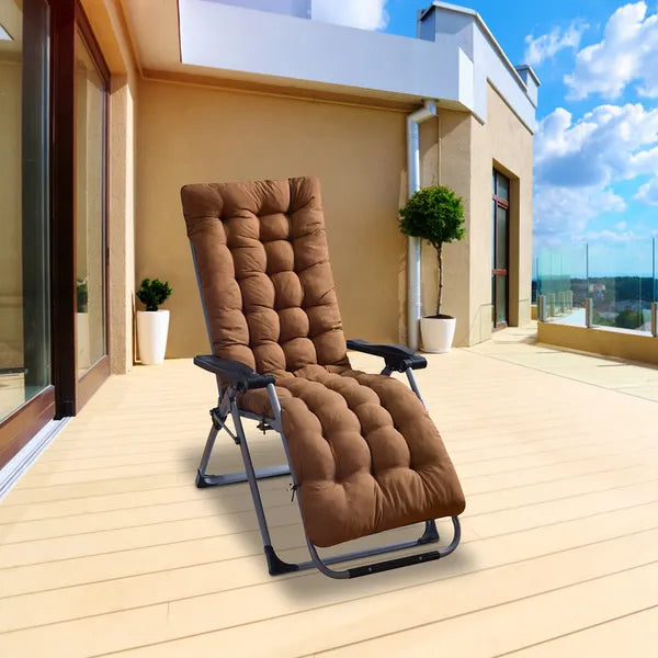 67x22in Chaise Lounger Coussin Recliner Chaise à bascule Canapé Mat Chaise de pont Coussin