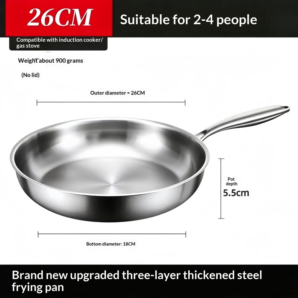 304 Stainless Steel Non-stick Frying Pan