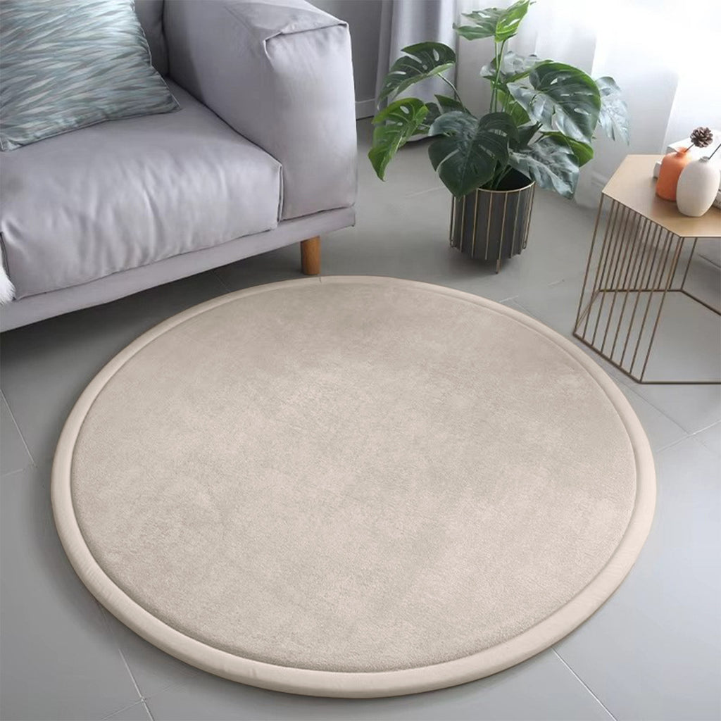 Tapis rond éponge épaissé