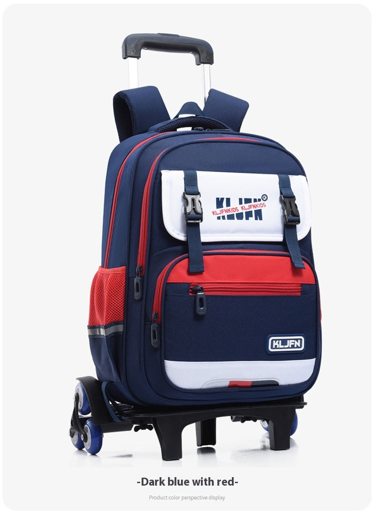 Trolley pour enfants paillasson léger résistant à l'usure Protection de la colonne vertébrale de grande capacité