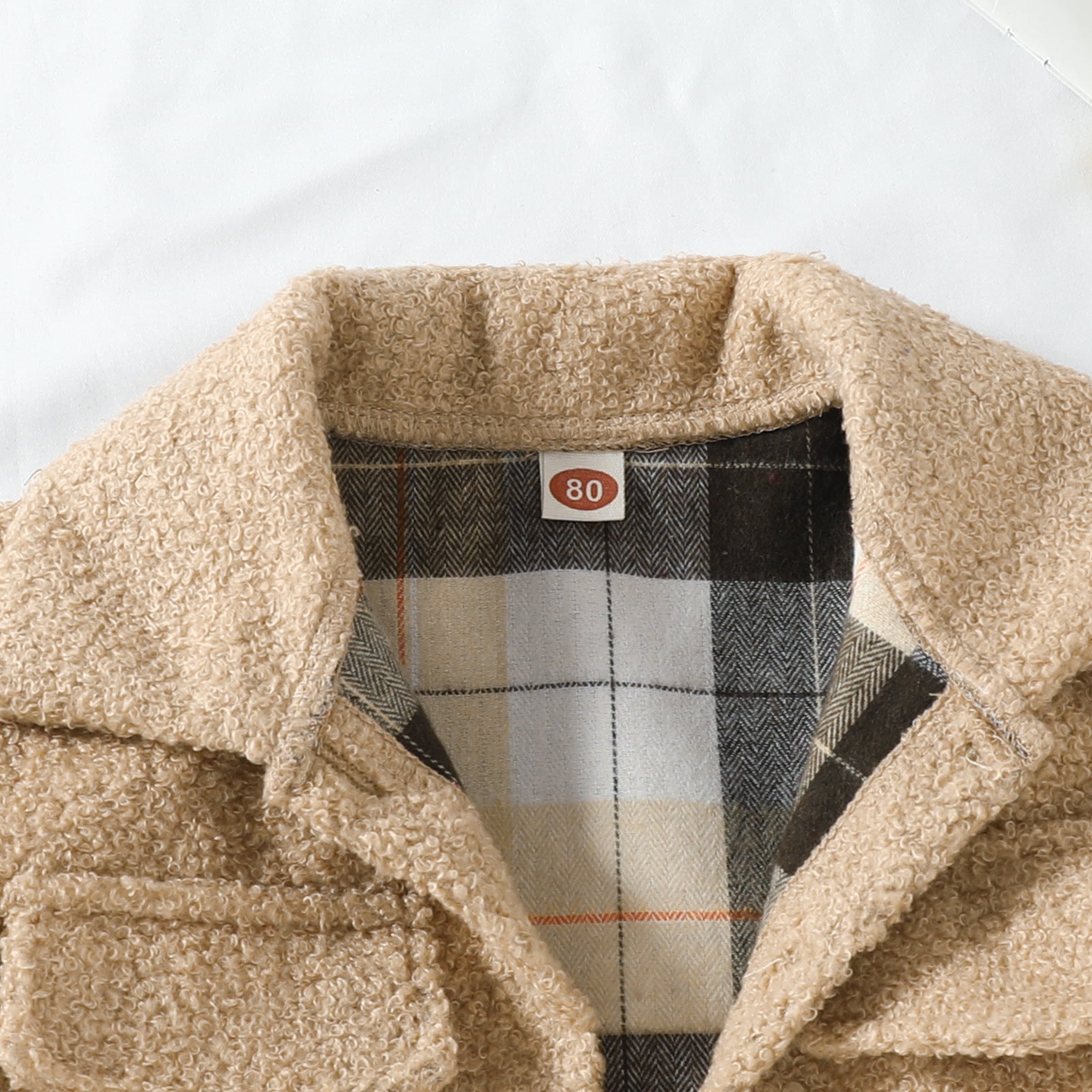 Manteau réversible en peluche d'automne