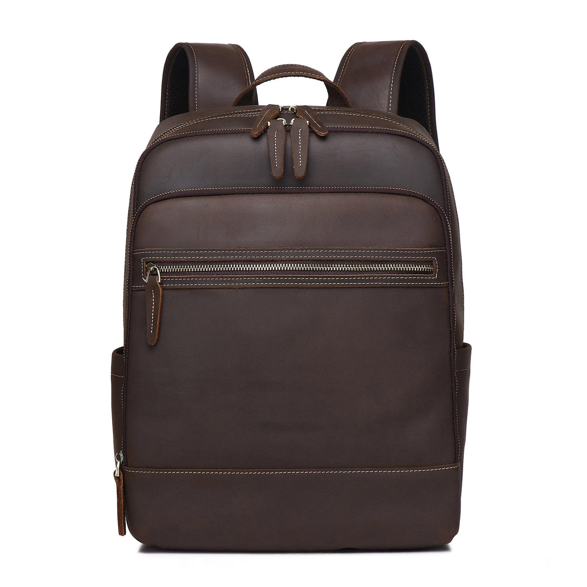 Crazy Horse cuir Cowhide Brown Hommes sac à dos