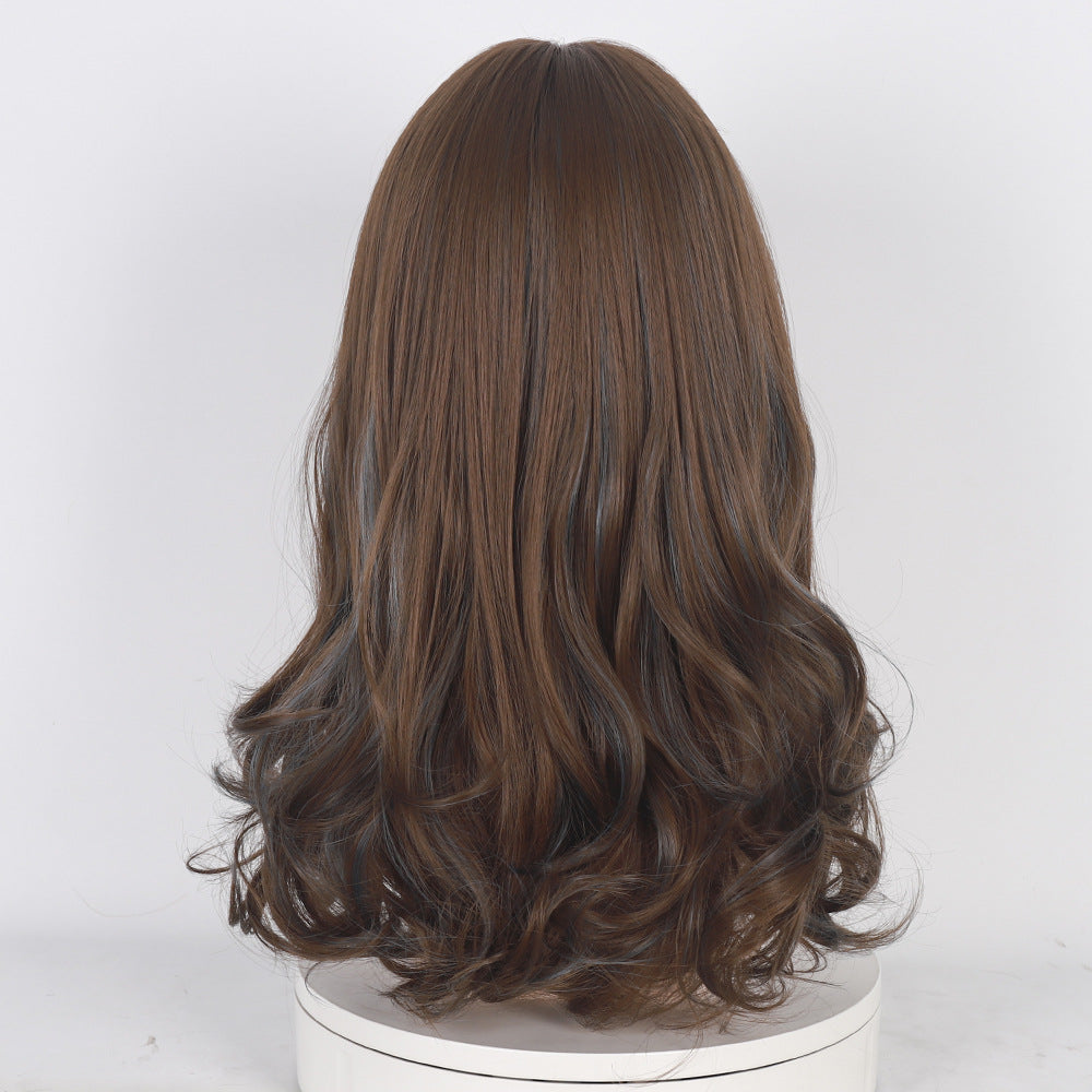 Le scalp simulé met en évidence la wig wavy longue boucle des femmes