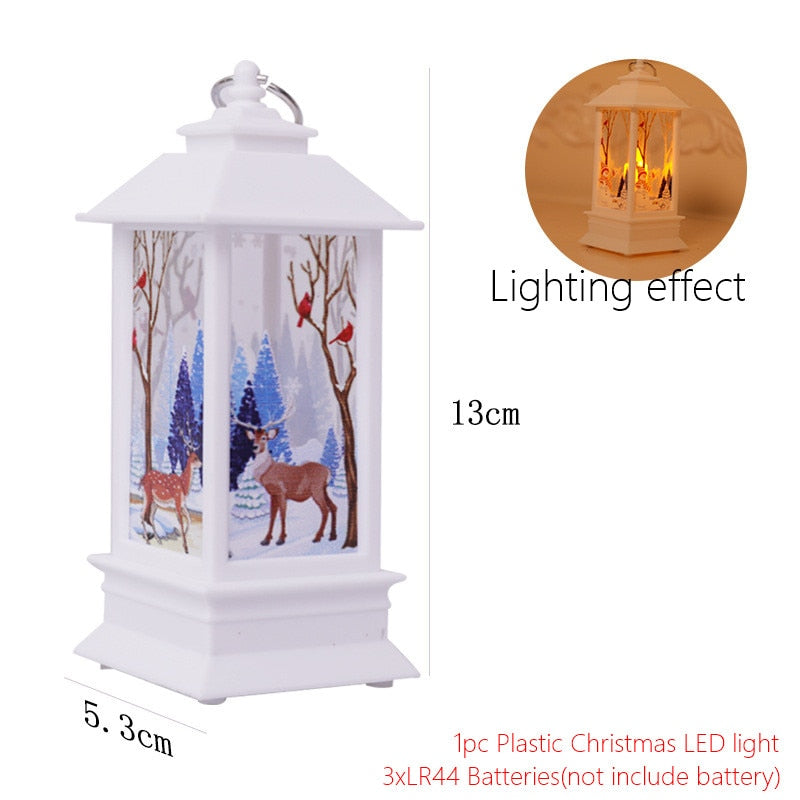 Lanterne de Noël LED bougie électronique lampe de table lumière de nuit pour les personnes âgées