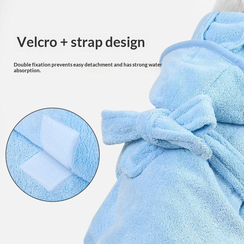 Serviette de bain pour animaux de compagnie - Serviette de chien en microfibre très absorbante pour le séchage des chats et des chiens - Soft Qui