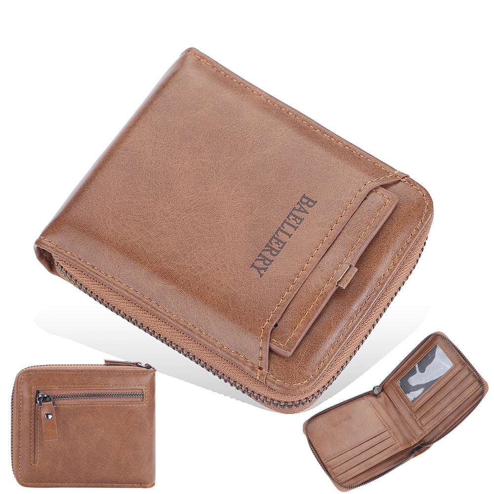 Business Retro Multi Card Slots Portefeuille Hommes