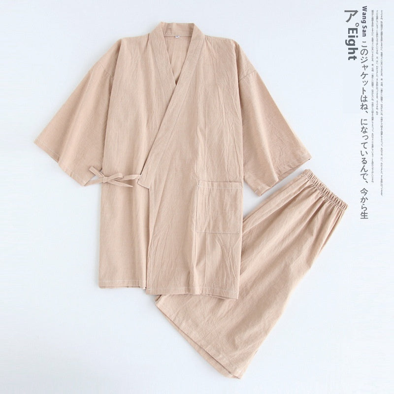 Pyjamas à manches courtes pour hommes japonais Kimono