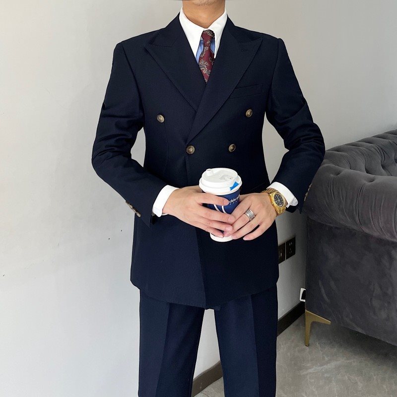 Ensemble à deux pièces pour hommes Slim-Fit à deux brasses