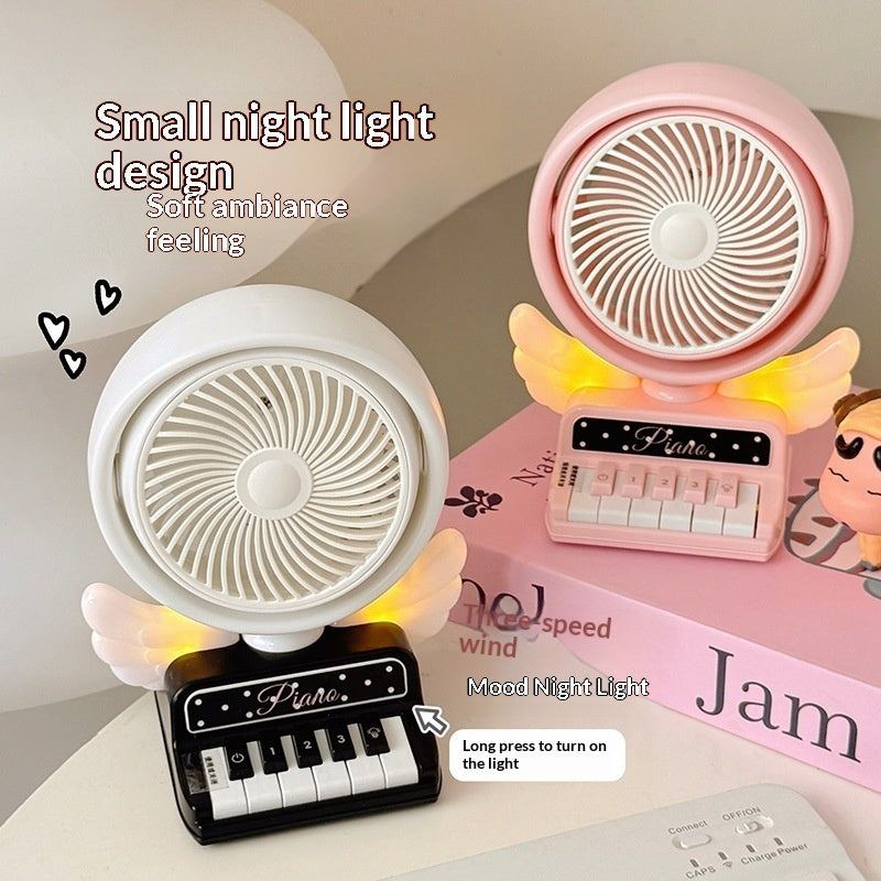 Mini ventilateur de lumière de nuit pour piano