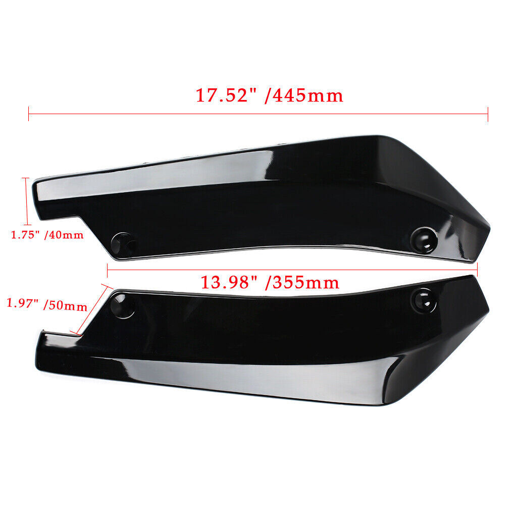2X Pour B Enz Classe A Classe C Diffuseur Fendeur d'angle du diviseur arrière Bumper Spoiler à lèvres