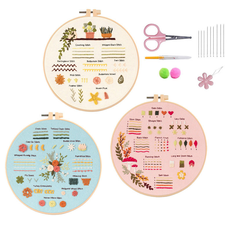 Broderie Kit d'emballage de matériel débutant