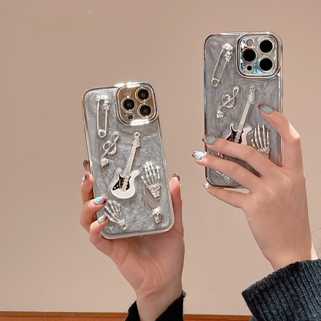 Coffret téléphonique de protection pour guitare en métal Cement Gray