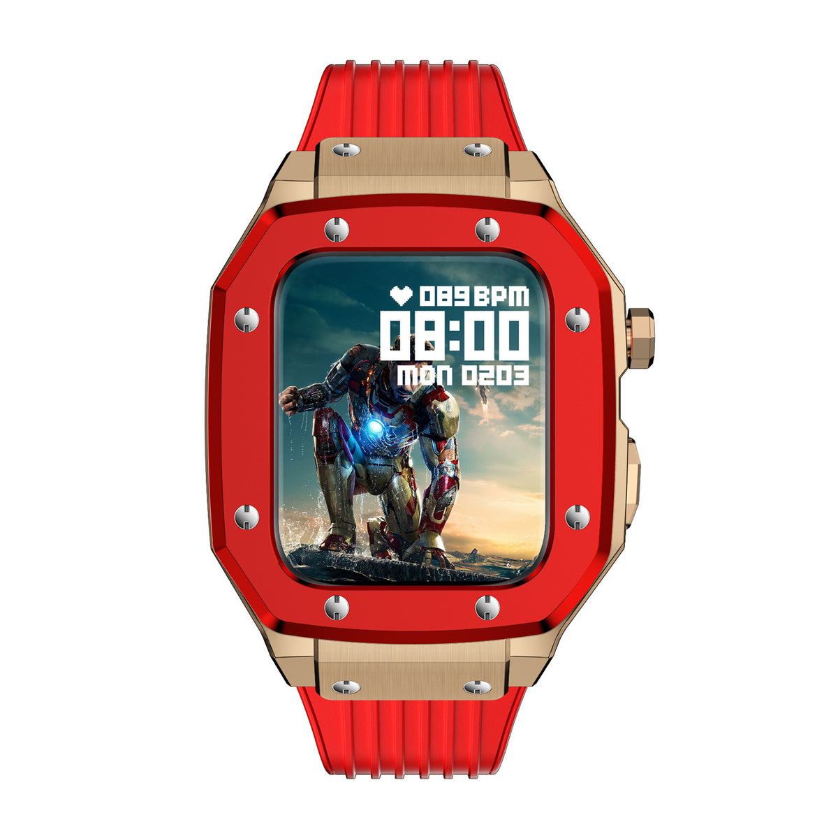 Montre avec revêtement de protection mécanique en alliage de zinc