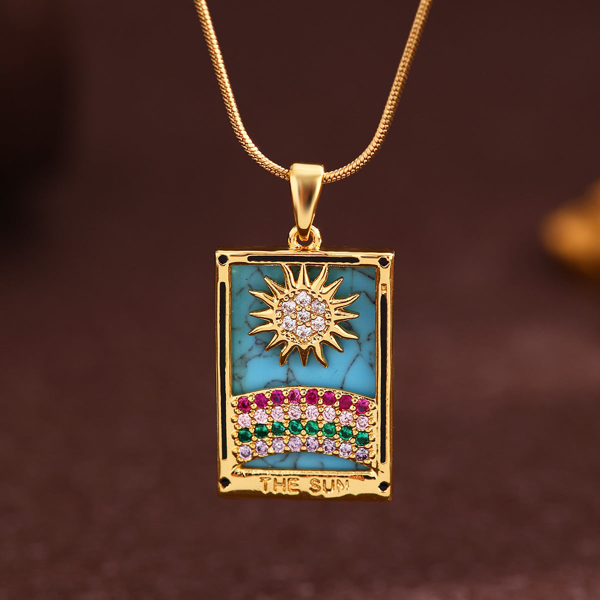 Pendentif Star Pendentif Rétro Collier en acier titane