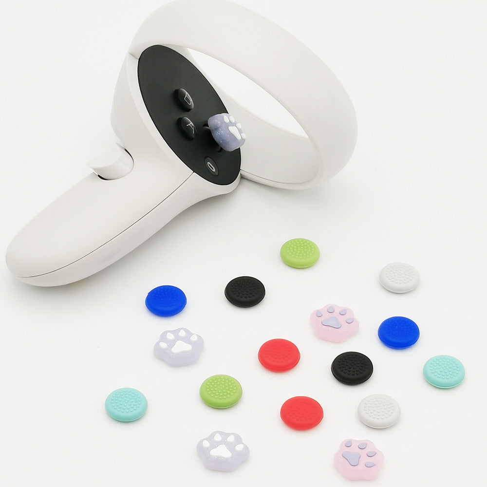 123 Bonnet de manche de joystick Q3 Bonnet de joystick VR Thumb PICO4 Cap Gel Silica