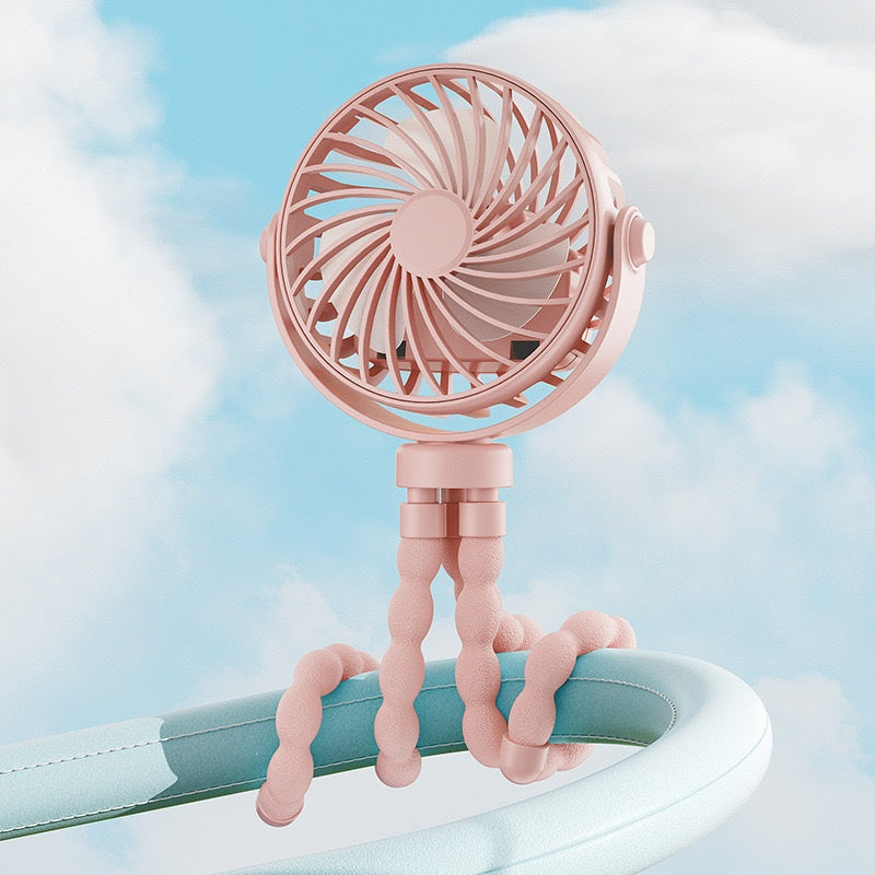Mini ventilateur portable de bureau en forme d'octopus