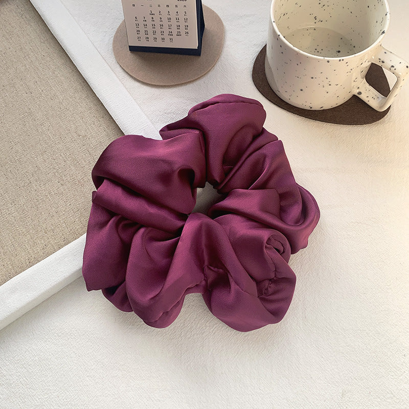 Grande bande de cheveux lisse Satin français élégant