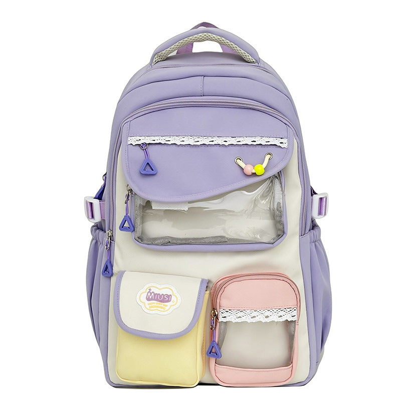 Petits élèves du secondaire Sac à dos élégant avec grande capacité