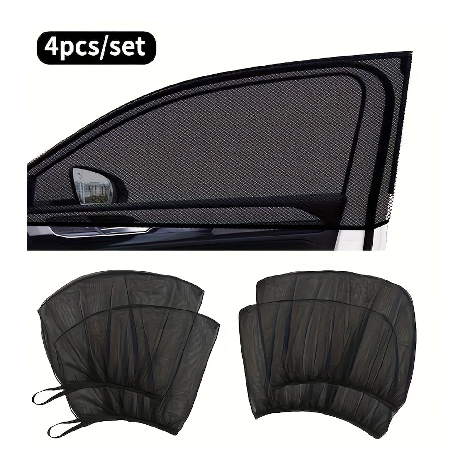 Rideaux Mosquito pour voitures Voiture Sun Shade Styling Accessoires Auto UV Protégez le rideau côté