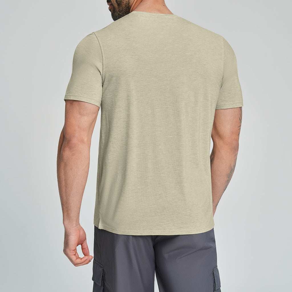 Homme sport respirant en plein air chemise à manches courtes