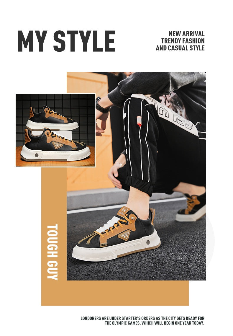 Les hommes polyvalents tendance Bas-top Sneakers Respirant Chaussures Casual