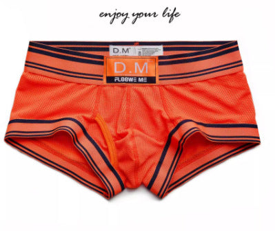 Boxers rayés DM pour hommes à séchage rapide