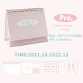 Cream Desk bureau d'apprentissage bobine année calendrier de base bureau