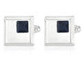 Alliage Spot Drill Mode Men's Square Cufflinks