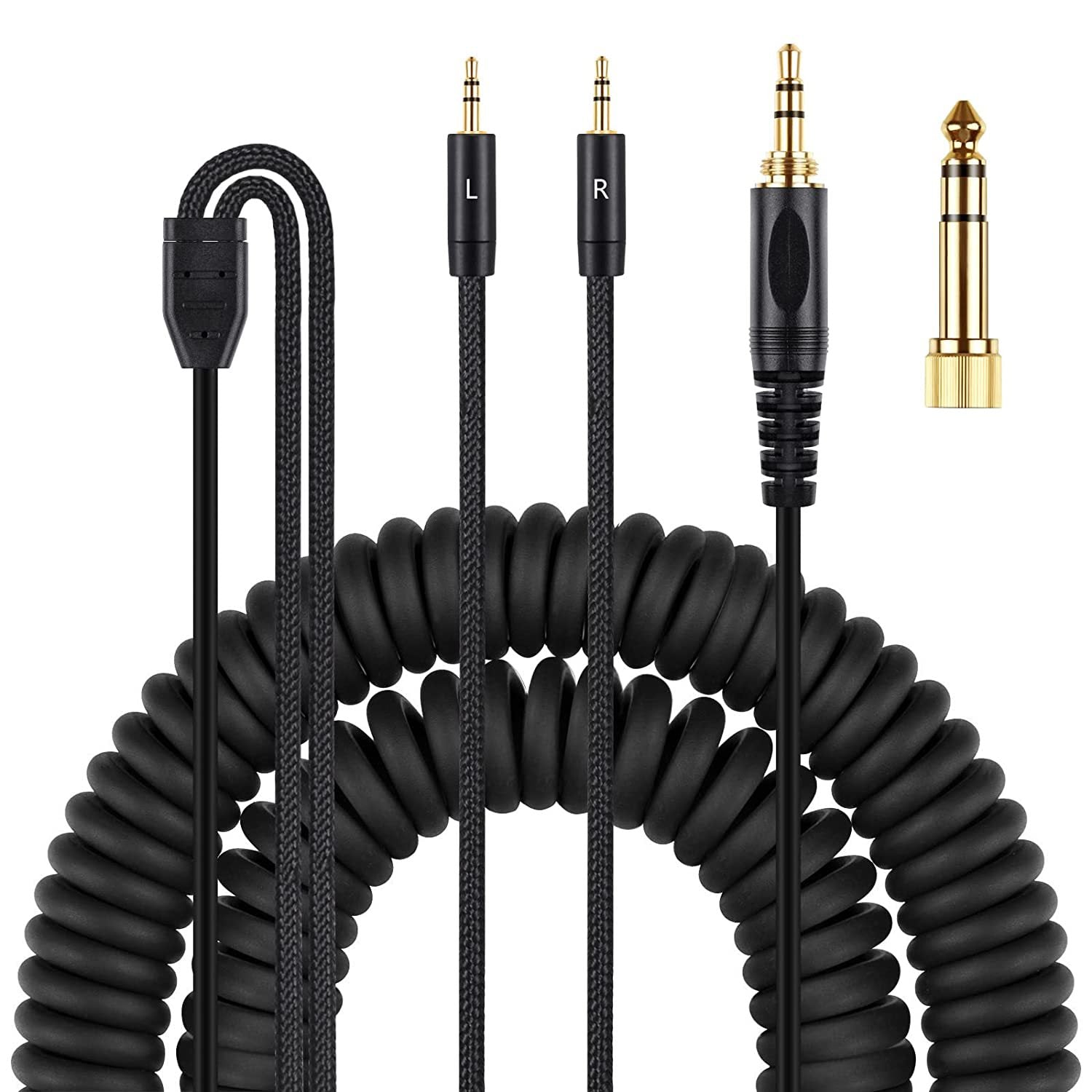 Convient pour HE400i He560 Double casque de prise 25mm câble de ressort