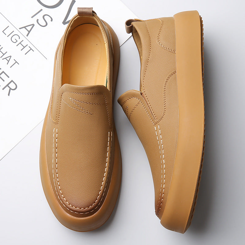 Sneakers casual en caoutchouc style britannique pour hommes