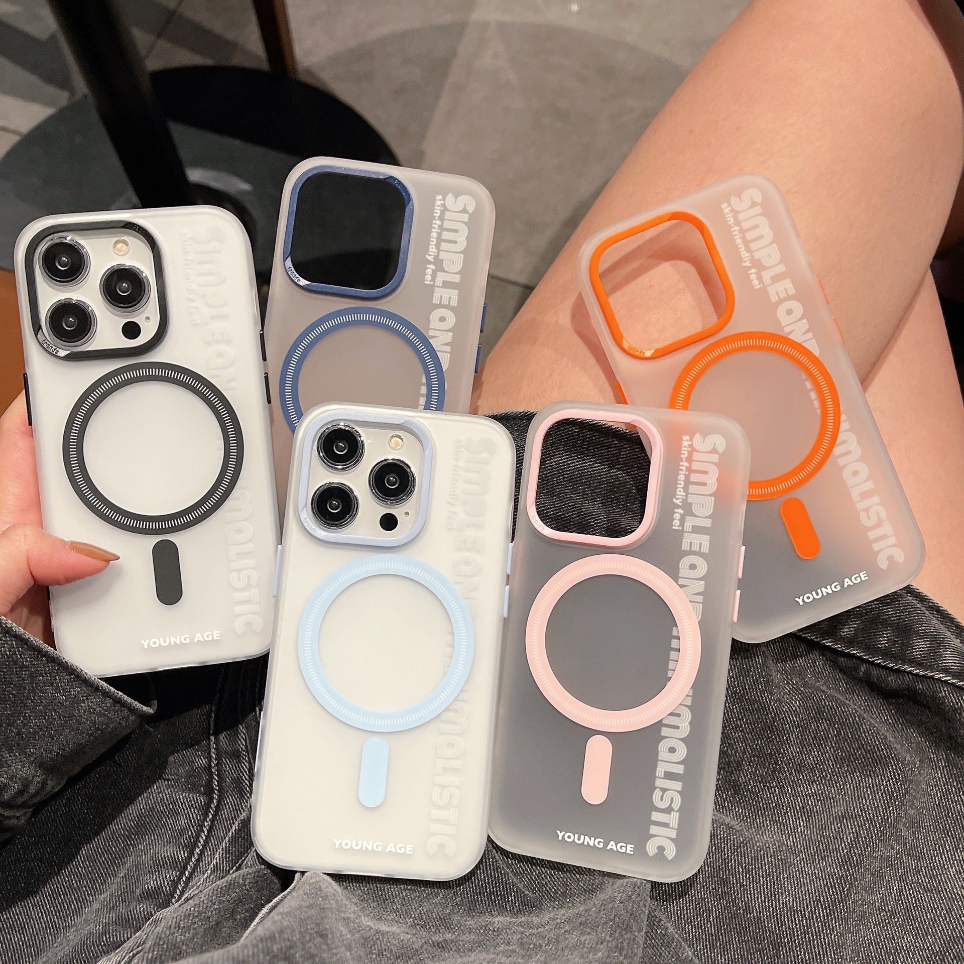 Coque de protection pour téléphone portable magnétique simple