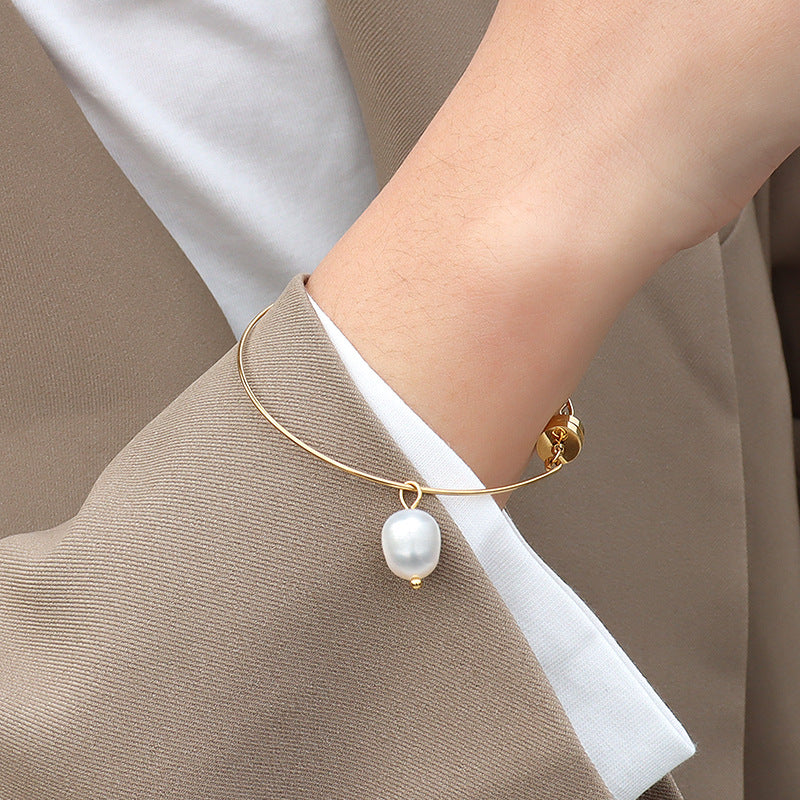 European And American Minimalist Style Versatile Plain Ring Bracelet