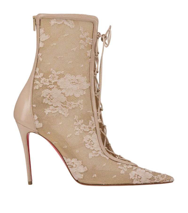 Sexy Sheer Bottes en dentelle à talons hauts