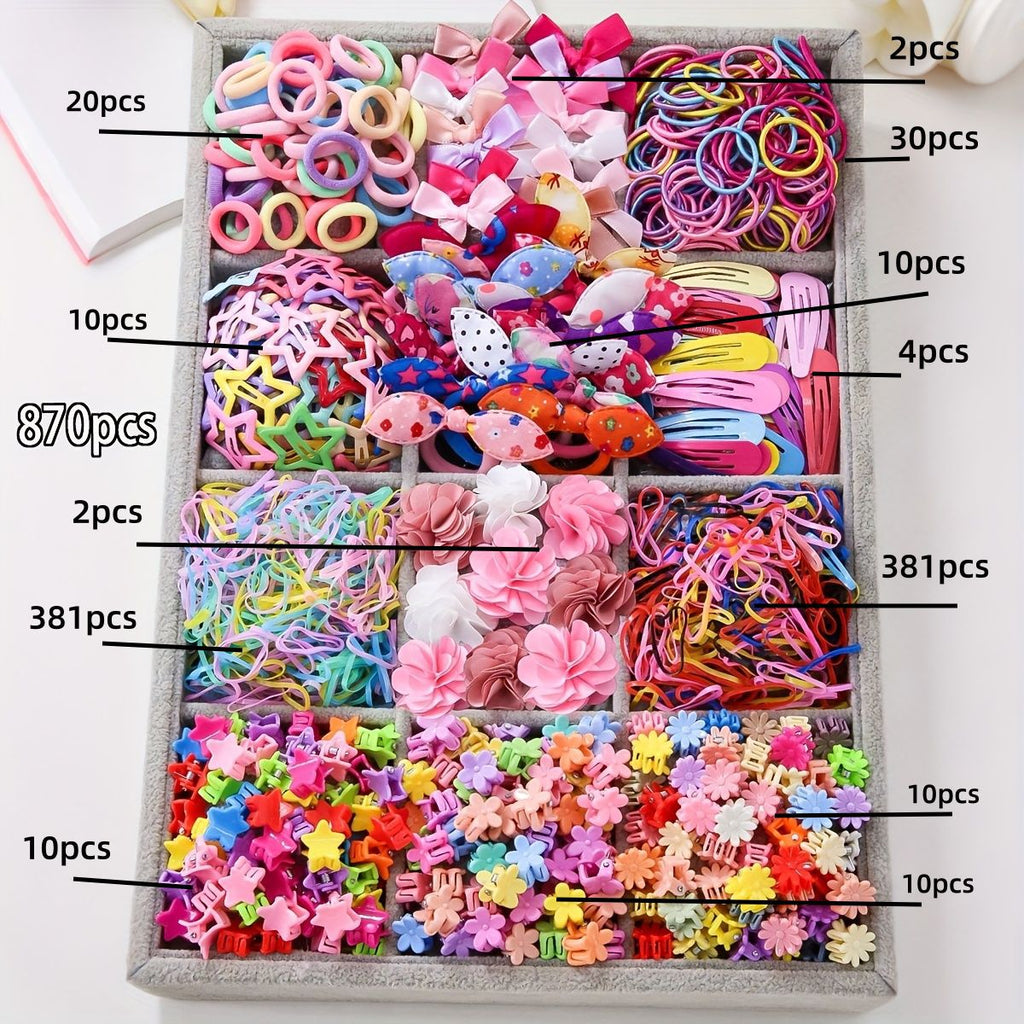 Enfants épingle à cheveux Coiffure Suit Princess Rubber Band Accessoires de cheveux Suit