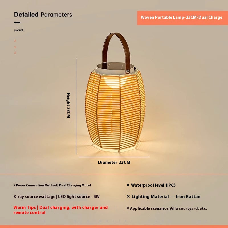 Éclairage extérieur Villa pour jardin jardin jardin lampe portable