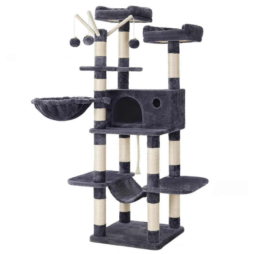 Chat lit de scratching poste et arbre de chat tout dans un seul jouet chat