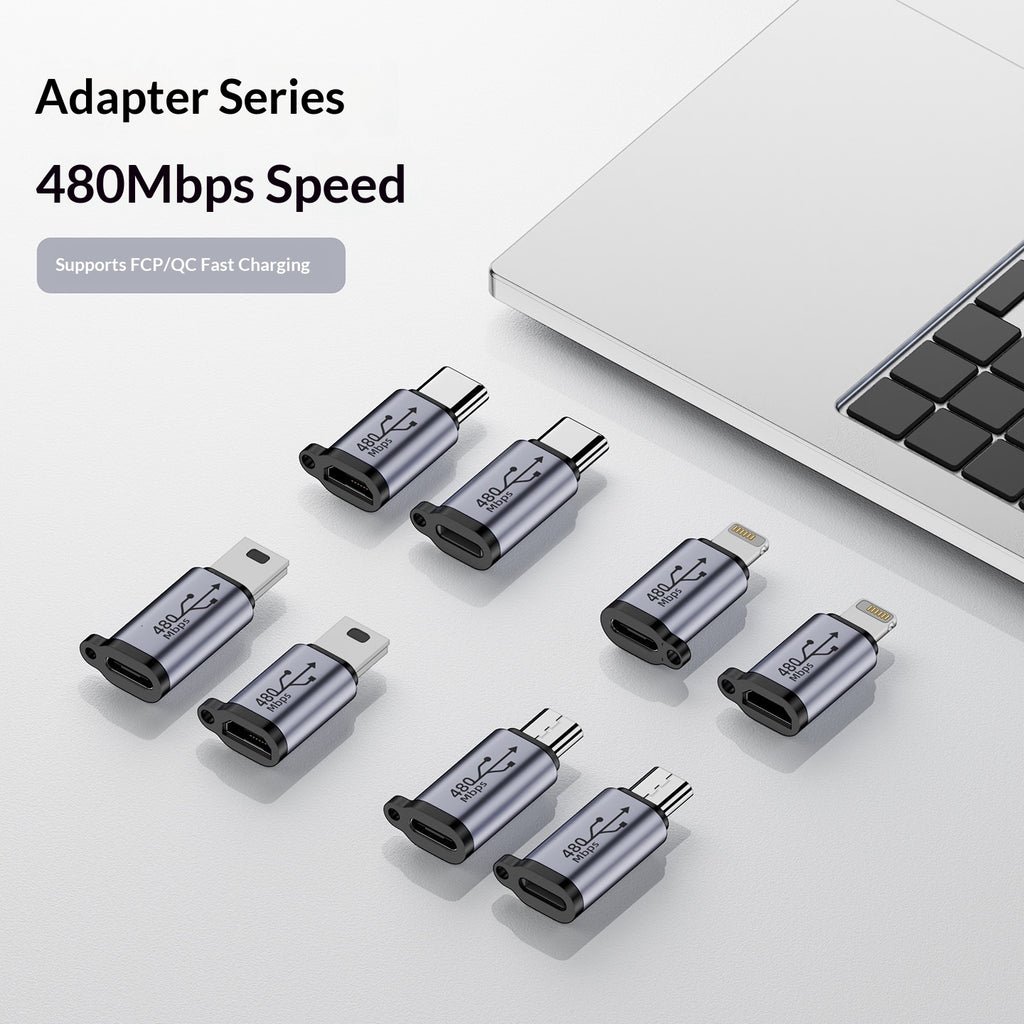 Adaptateur USB to Mini V3 to Adaptateur de câble de charge de type C Micro-port