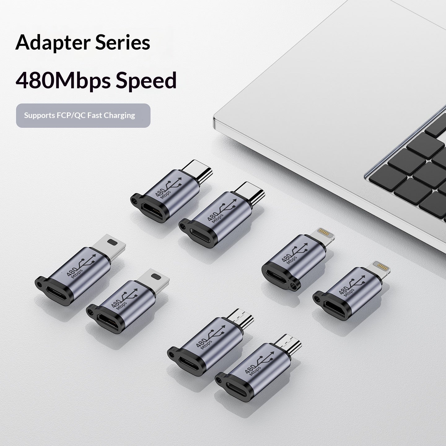 Adaptateur USB to Mini V3 to Adaptateur de câble de charge de type C Micro-port