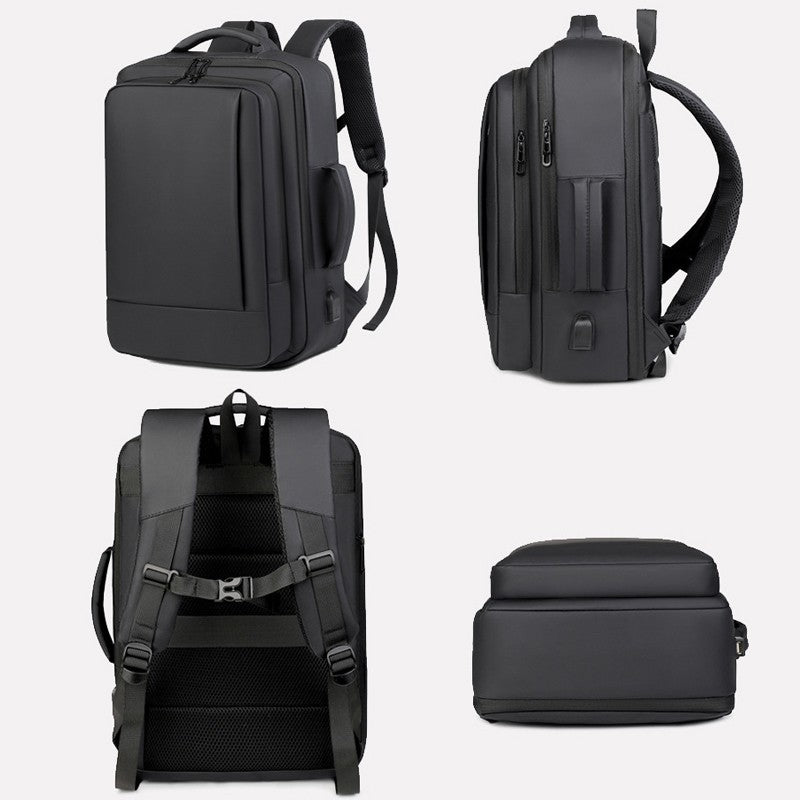 Sac à dos pour ordinateur portable 16 pouces Etanche USB Rucksack Grand sac à bagages de voyage
