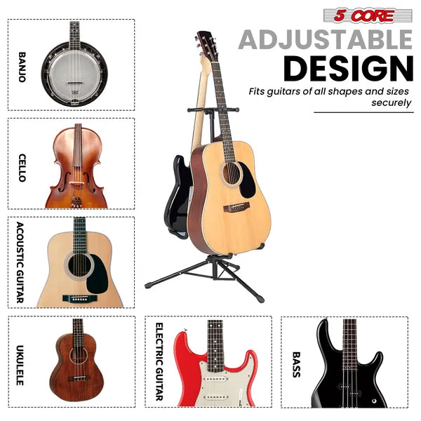 Support universel pour 5 guitares réglables Support universel