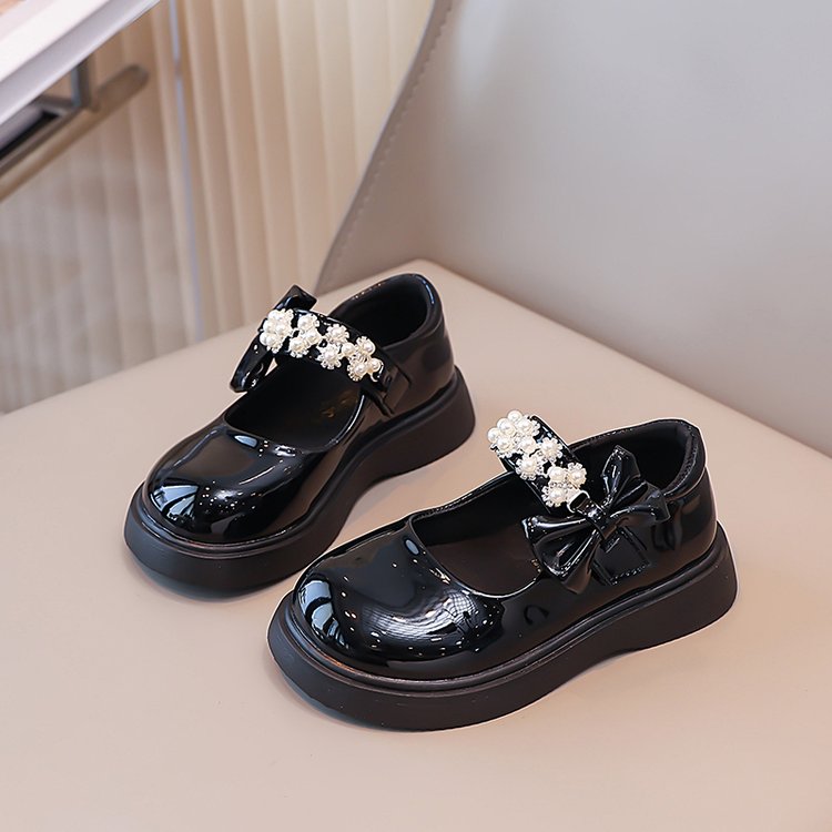 Léger Design Chaussures en cuir de fille d'enfant Été Mensées Robe Sparkle Princesse Sh