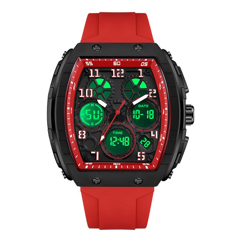 Montre électronique de mode multifonctionnelle numérique masculine