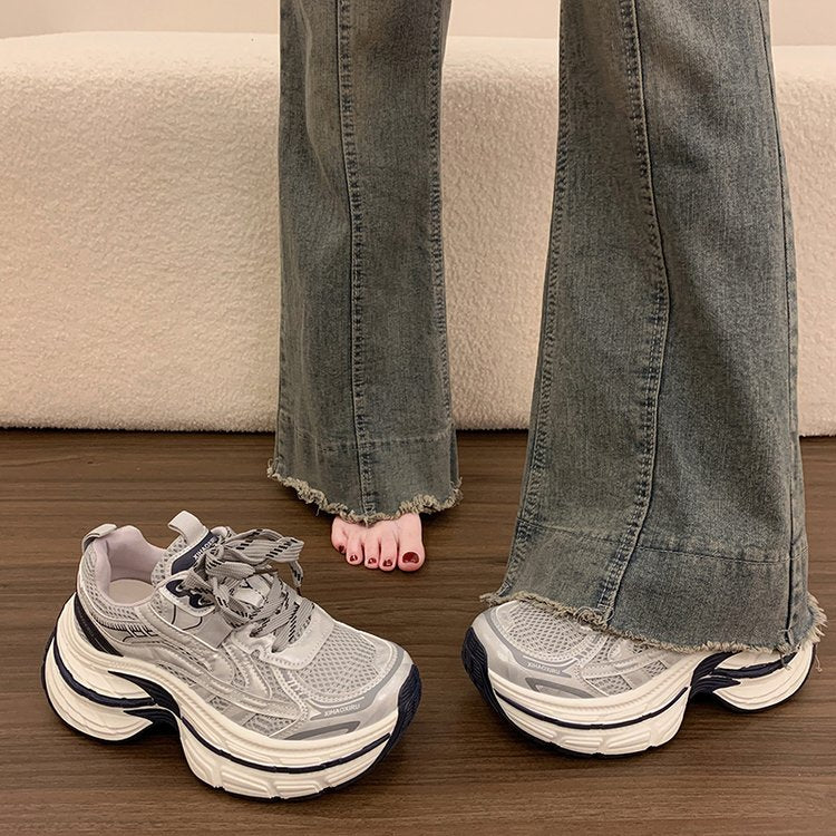 Chaussures Petit Épaisseur Soled Papa pour Femmes