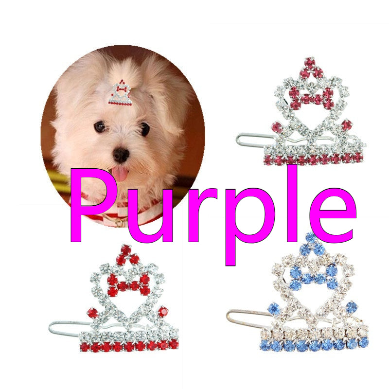 Chiens de la Couronne et chats épingle à cheveux Ornament Pet