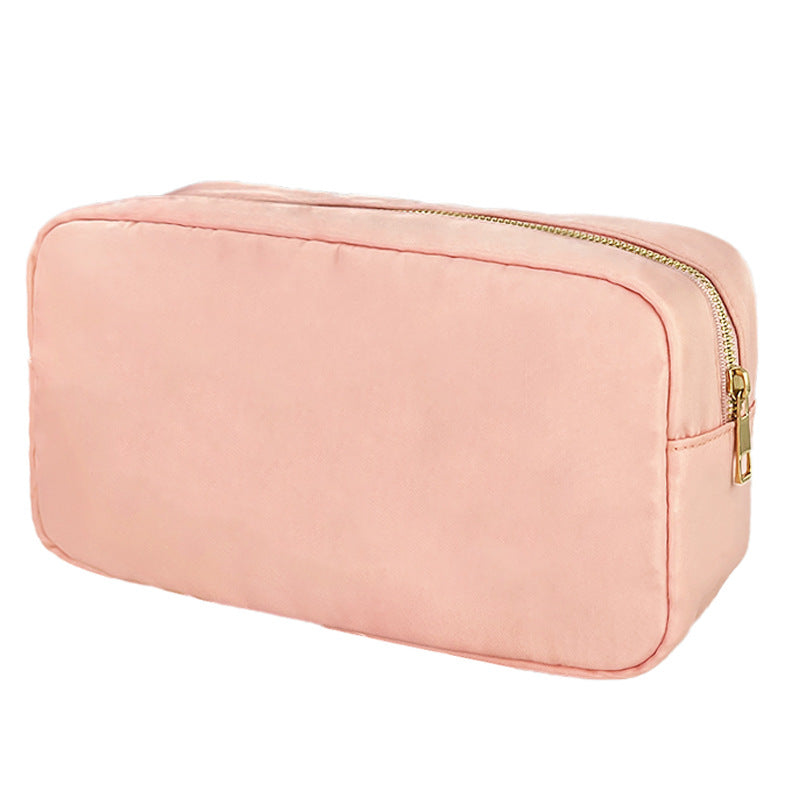 Sac de maquillage en nylon imperméable à l'eau à grande capacité