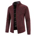 Commerce extérieur Hommes Automne et hiver Cardigan Zipper Sweater Fleece Collar Veste Homme L