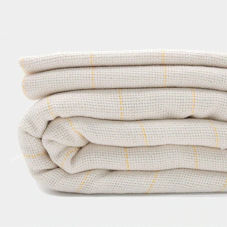 Broderie de poke à la main Tissu de tapis de fil jaune Substrat