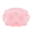 Pink Transparent Portable Contact Lens Case-1