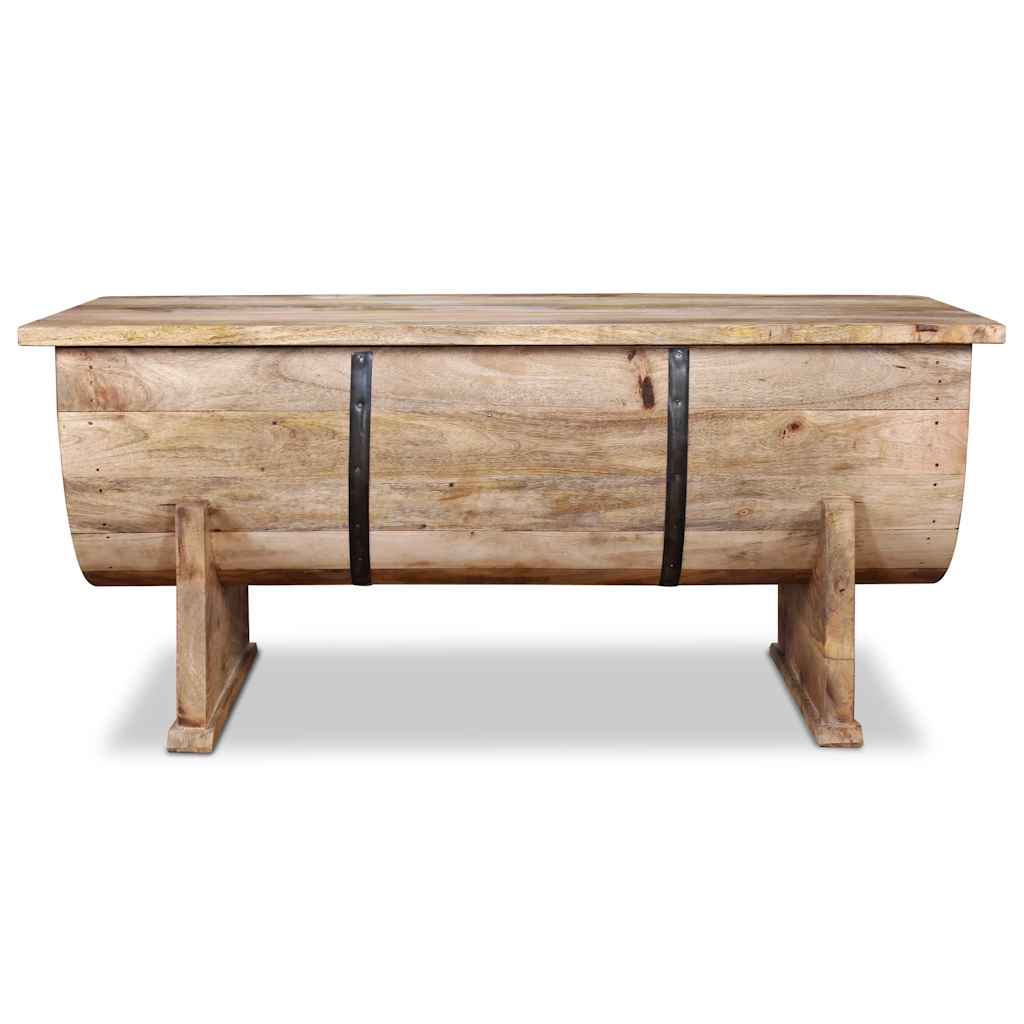 Table de café Bois de mangue massif 88x50x40 cm