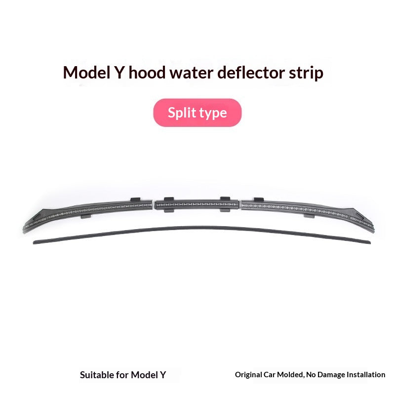 Bande imperméable pour le capot avant